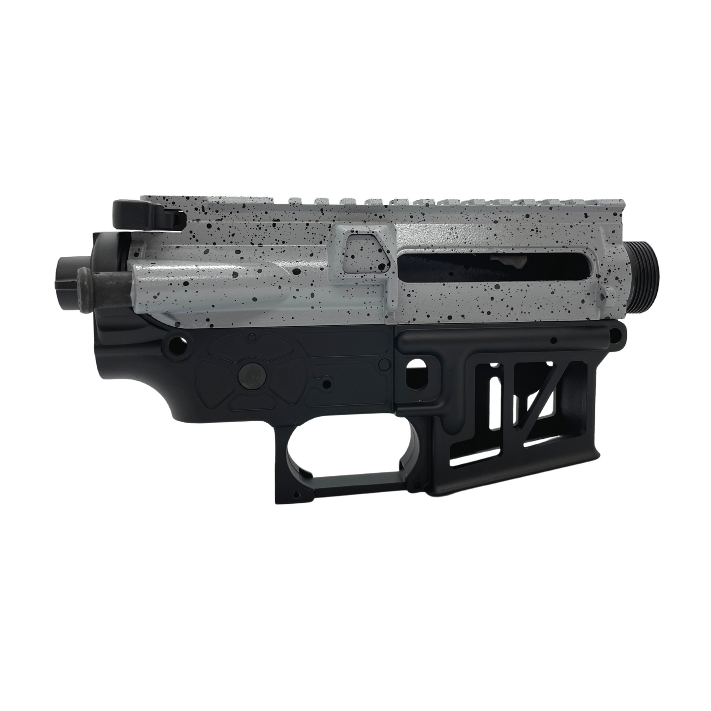 Kundenspezifischer CNC-V2-Empfänger aus grauer Splat-Legierung für Gel Blaster