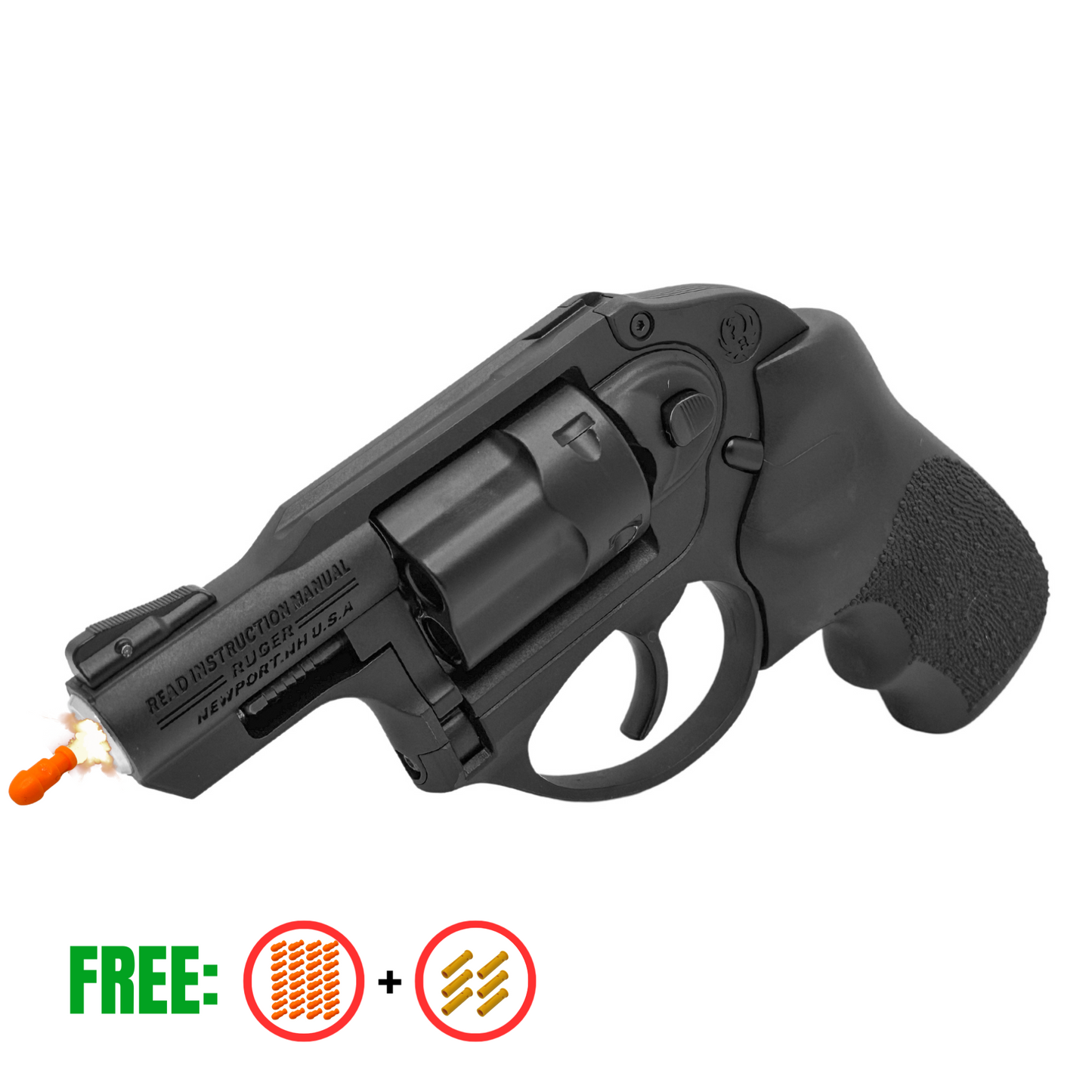 Ruger LCR 38 SPL+P Revolver – Dartpistole aus Kunststoff