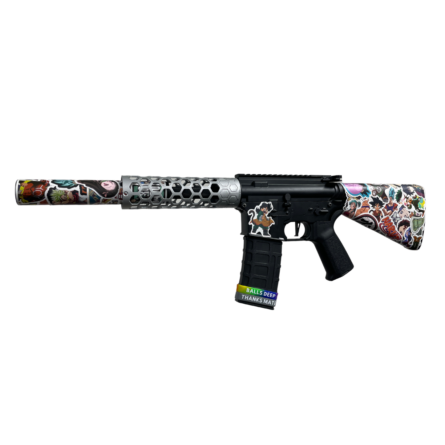 „Anime Sticker Bomb“ GBG Custom – Gel Blaster (Metall)