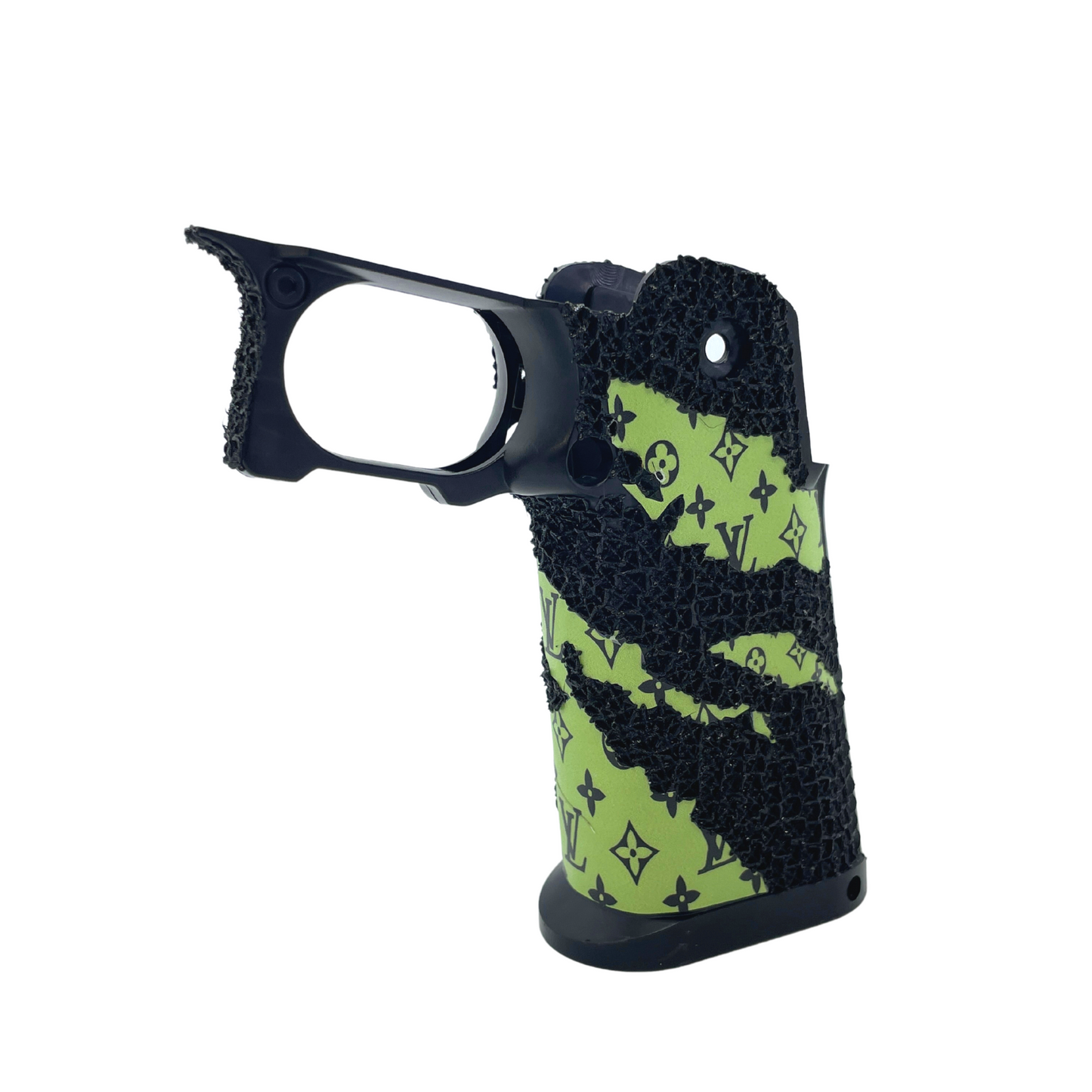„Lime Green LV“ GBG Custom Stippled Hi-Capa Grip (1 von 1)