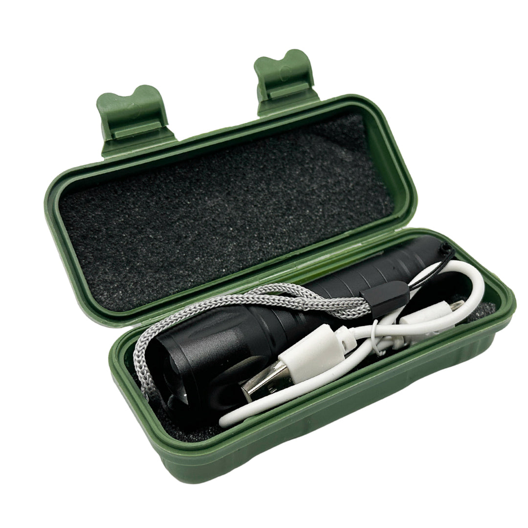 Mini-Tactical-Aluminium-verstellbare LED-Flutlicht-Taschenlampe