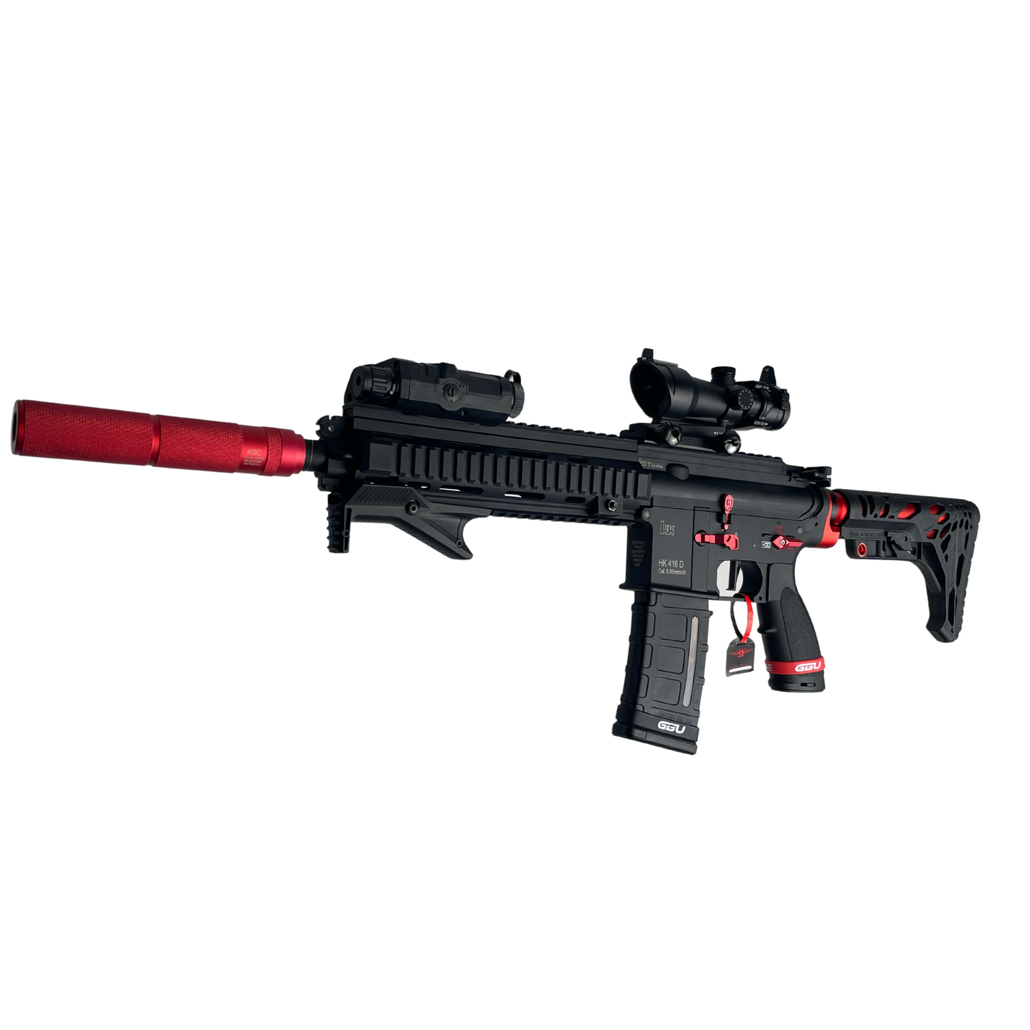 „Code Red“ HK416D GBG Custom – Gel Blaster