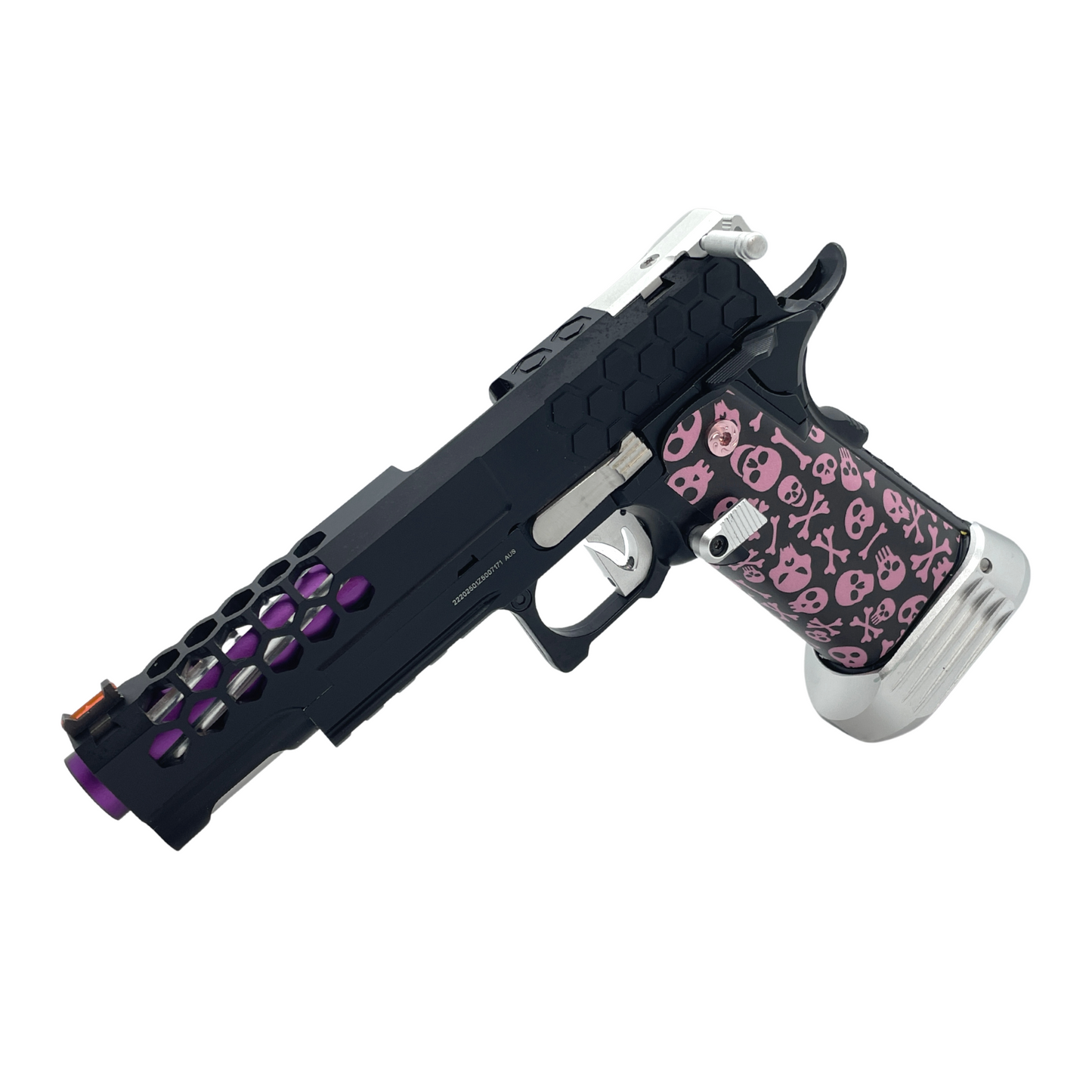 „Pink Bones“ Custom GBG 5.1 Hi-Capa Pistole – Gel Blaster