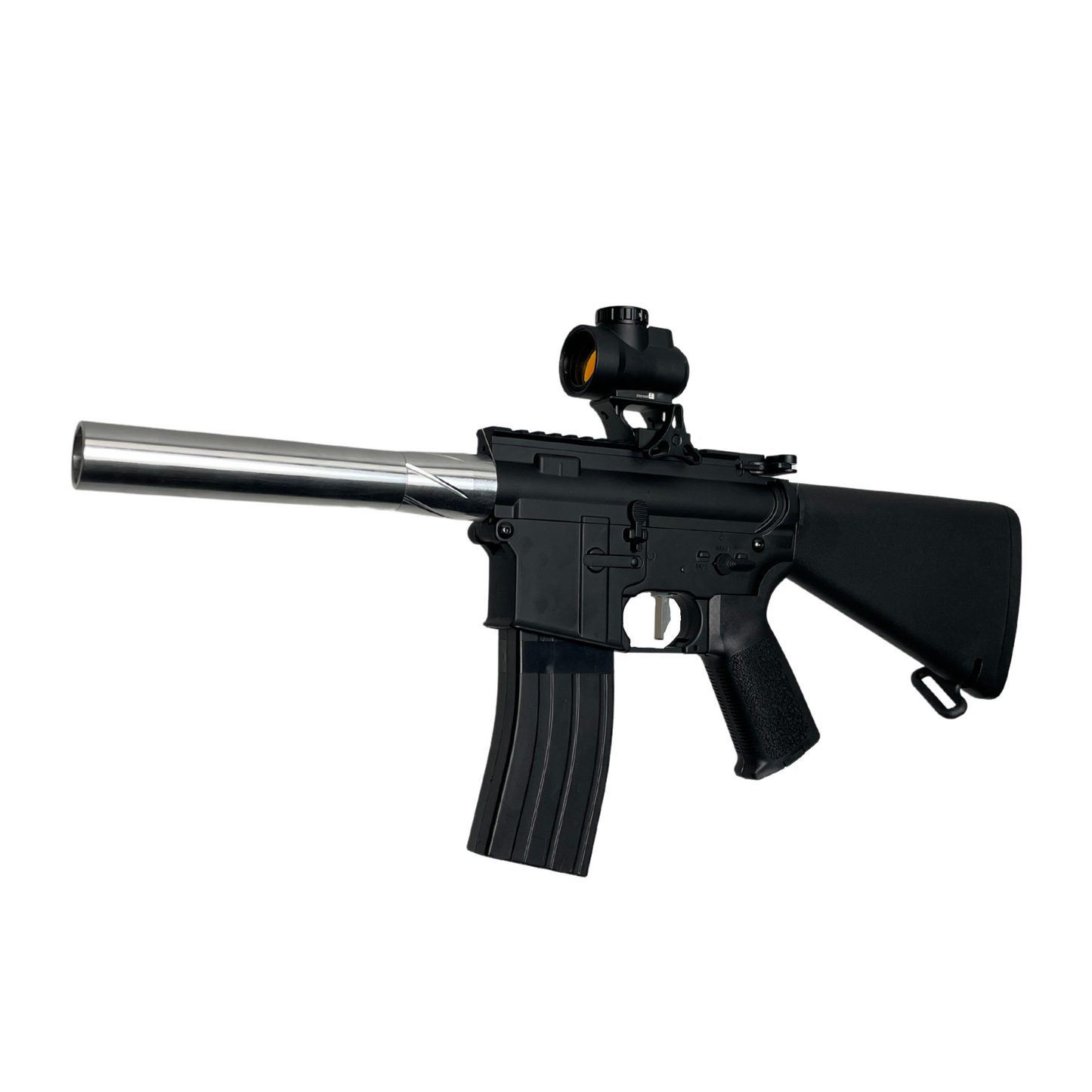 Kundenspezifischer „Razorback“ M4 (Metall) Gel Blaster