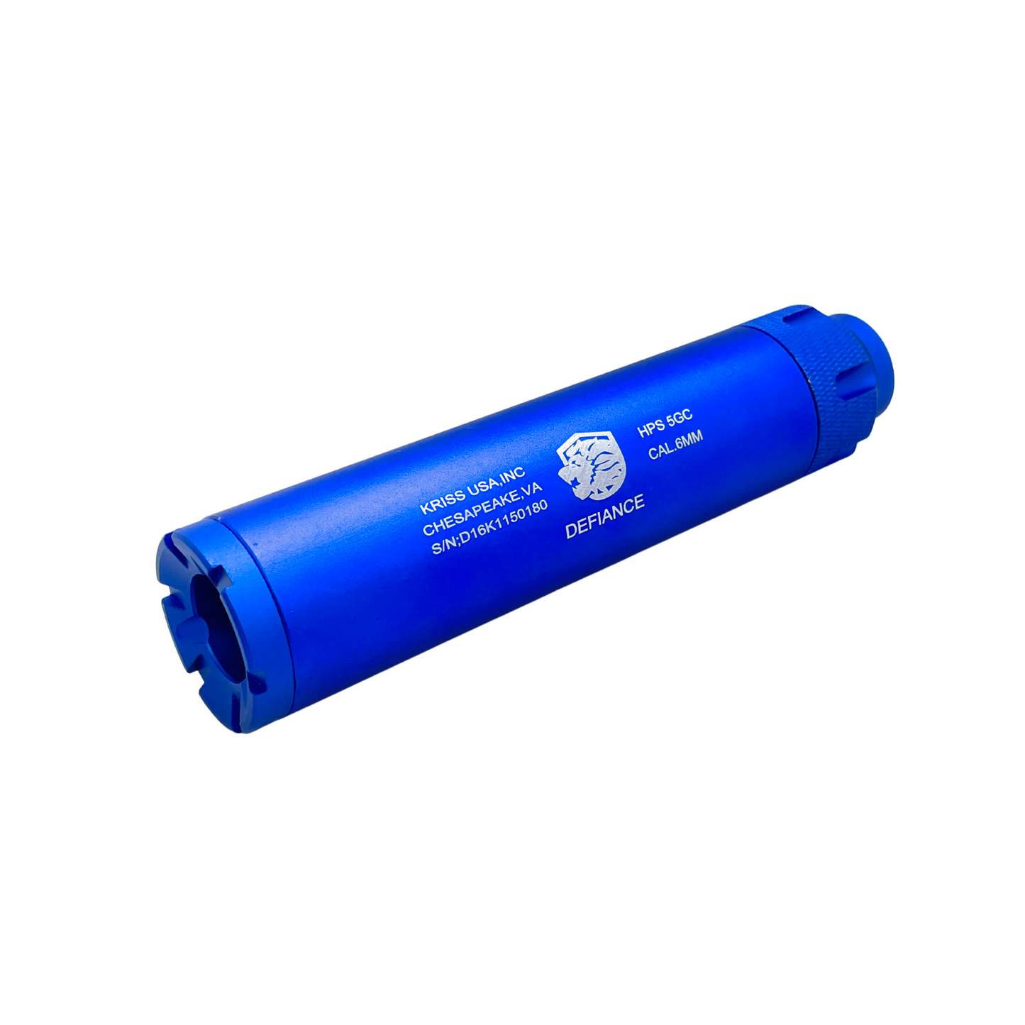 Blauer Sentry Ops Defiance Metallschalldämpfer mit 14-mm-Gewinde