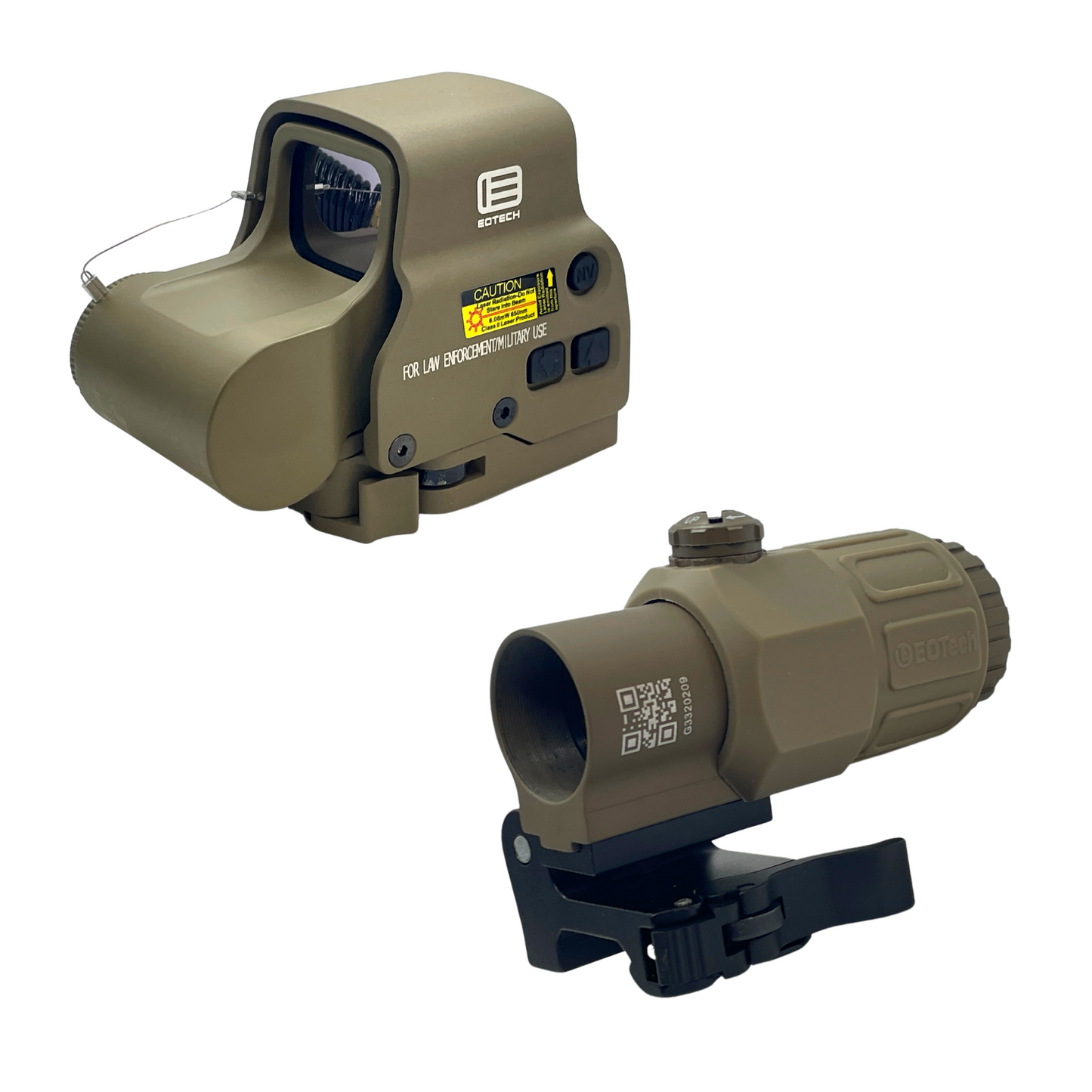 Tan EOTECH 558/ G33 3X-Lupe-Kombination