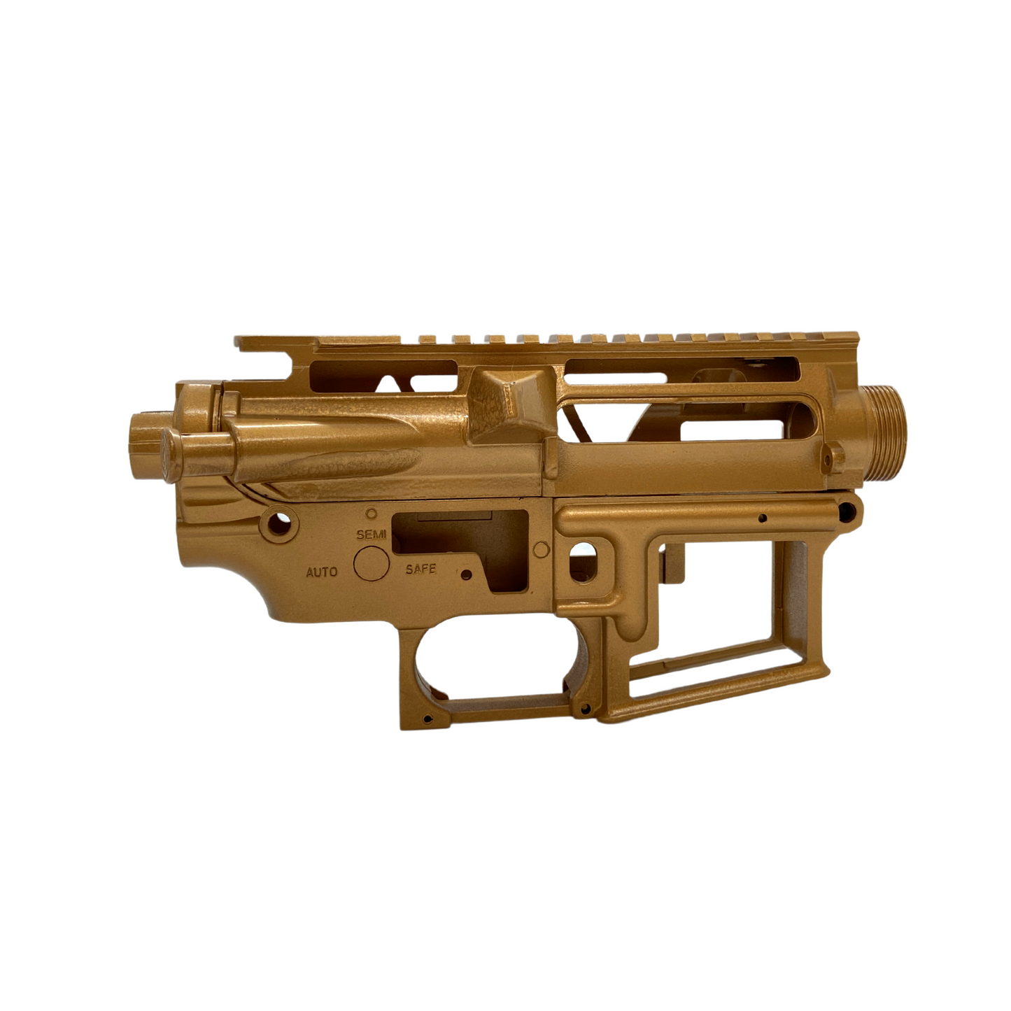 Kundenspezifisch lackierter CNC-V2-Empfänger „Gold“ für Gel Blaster