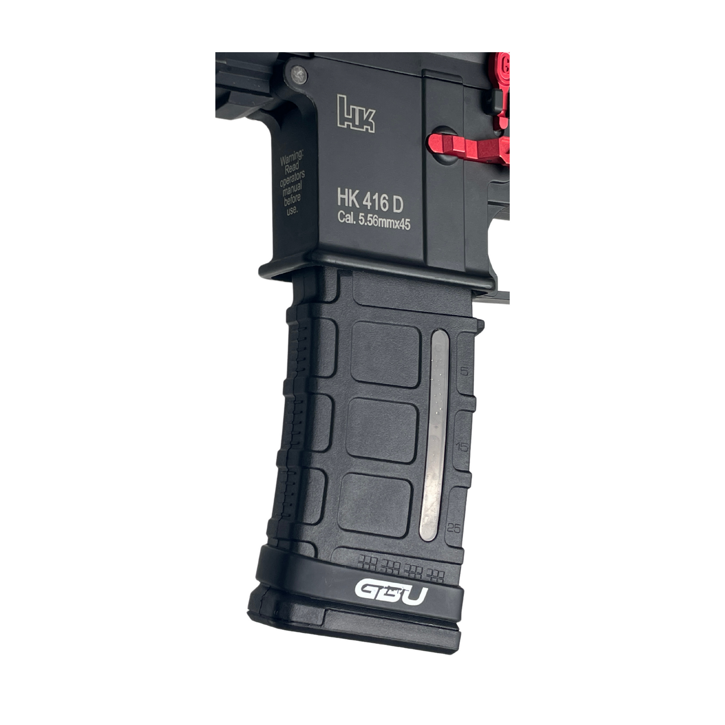 „Code Red“ HK416D GBG Custom – Gel Blaster