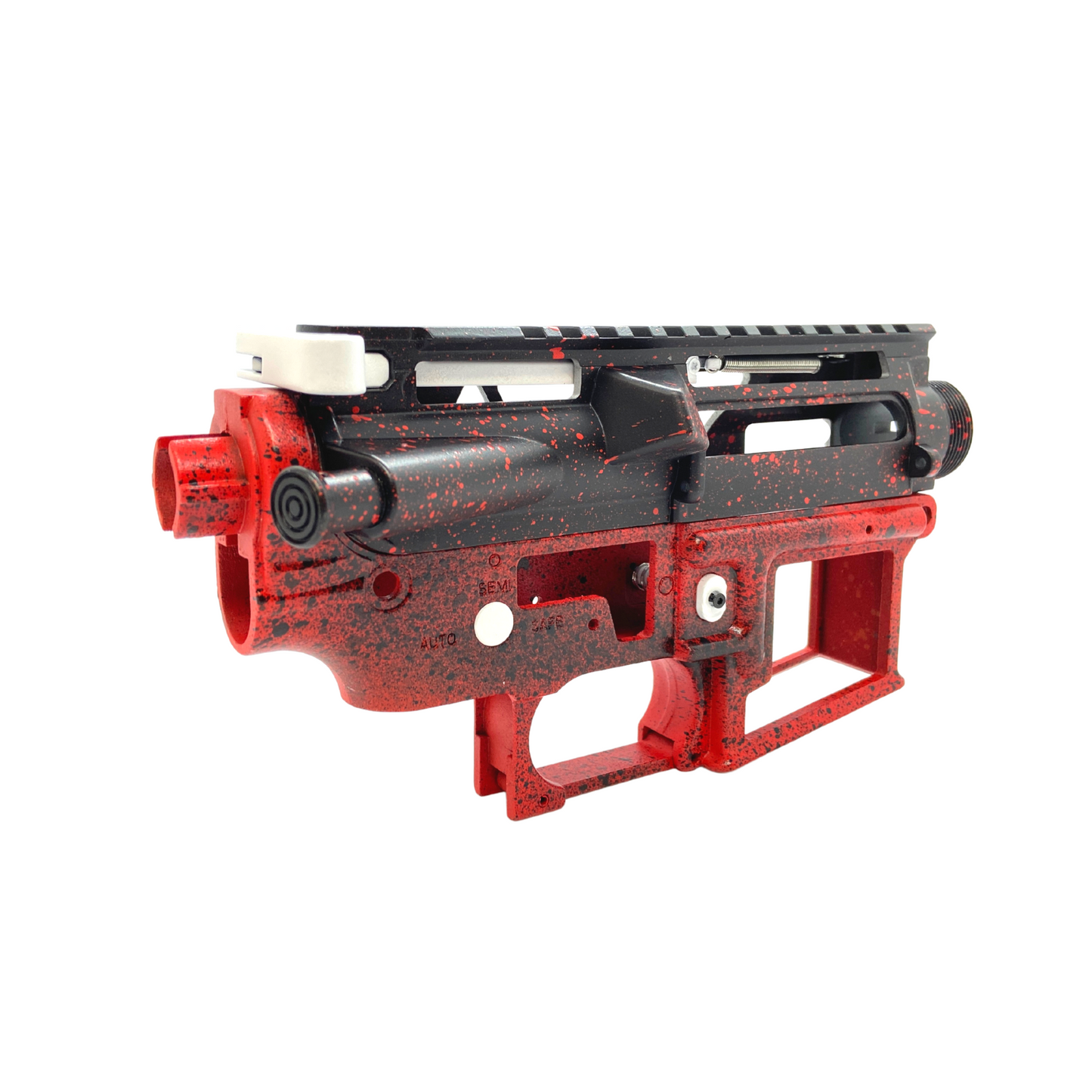 Kundenspezifisch lackierter CNC-V2-Empfänger „Volcano“ für Gel Blaster