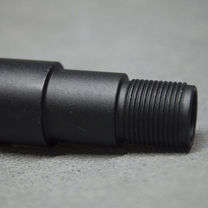 Außenrohr aus schwarzem Metall, 35 cm