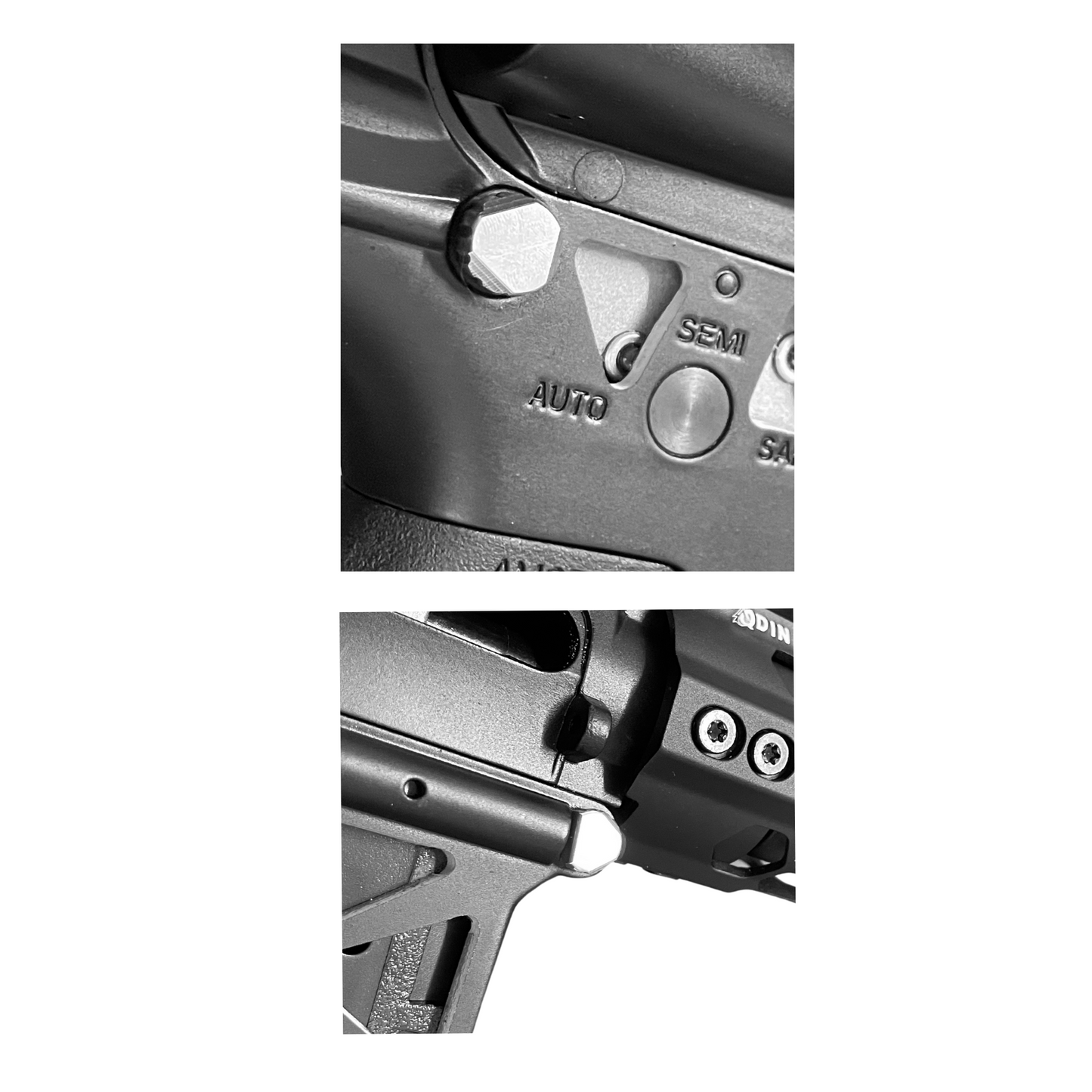 Kundenspezifischer M4-Empfängerstiftsatz aus Legierung