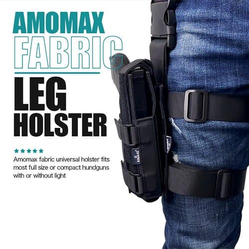 Amomax Fabric Drop Leg Plate – Schwarz