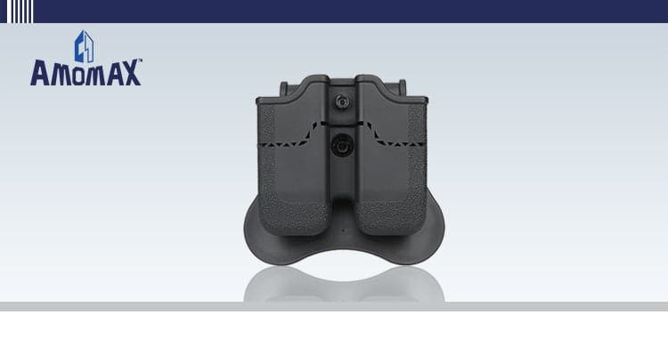 Amomax Hartschalen-Doppelmagazintasche – M92, USP, SIG P250