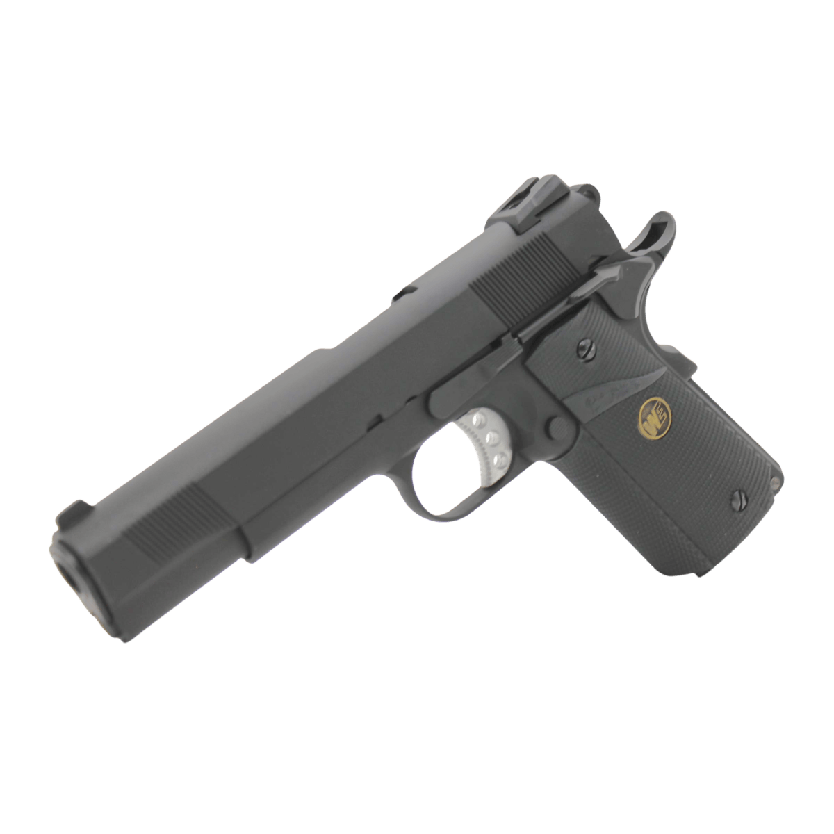 „CQB Master“ WE Tech 1911 MEU Gelsoft Gas Blowback Pistole – schwarze Version