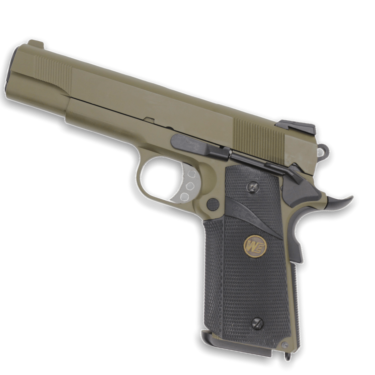 „CQB Master“ WE Tech 1911 MEU Gelsoft Gas Blowback Pistole – Olive Drab Version