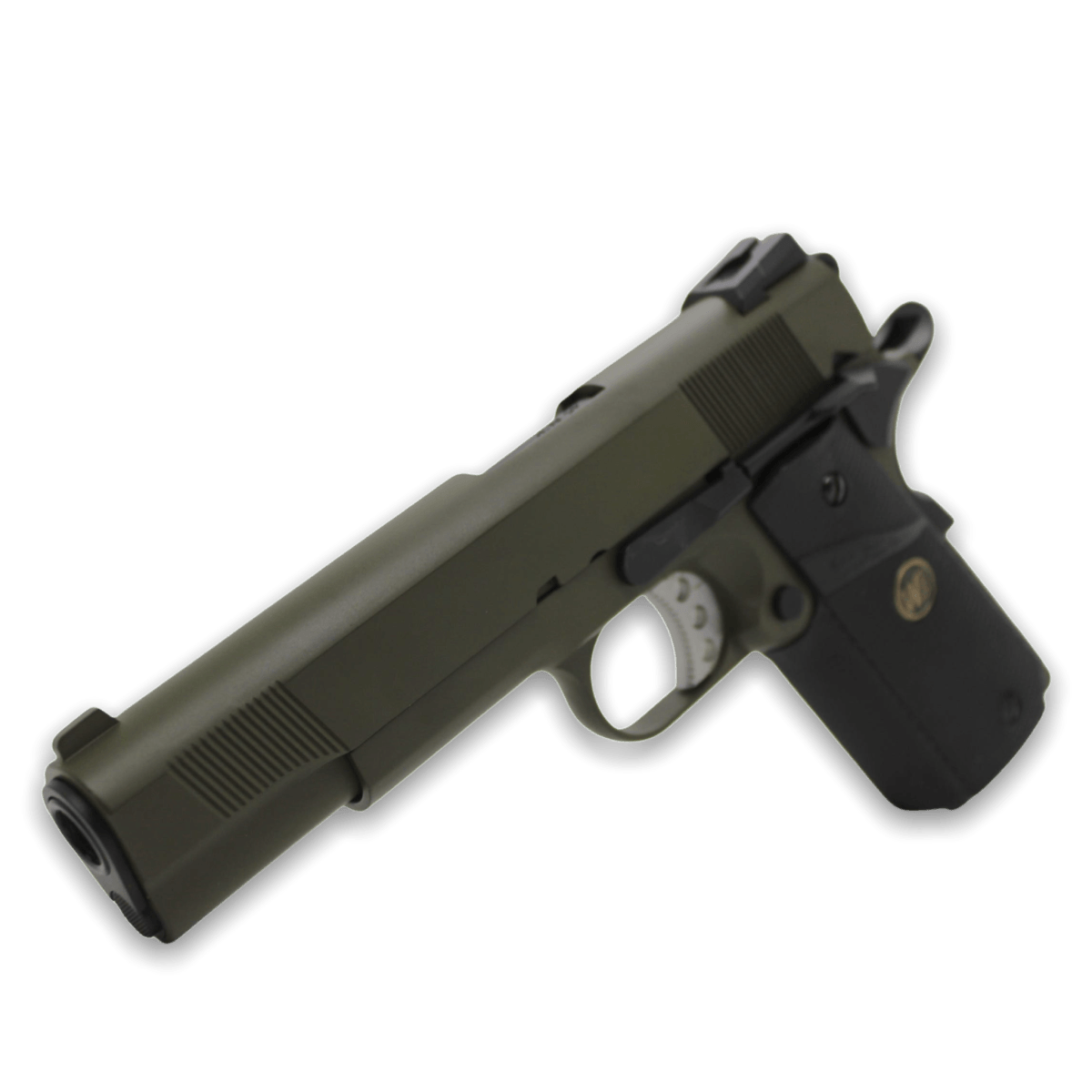 „CQB Master“ WE Tech 1911 MEU Gelsoft Gas Blowback Pistole – Olive Drab Version