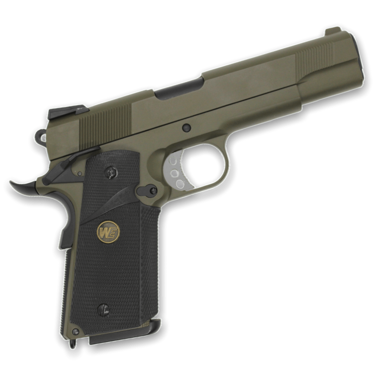 „CQB Master“ WE Tech 1911 MEU Gelsoft Gas Blowback Pistole – Olive Drab Version