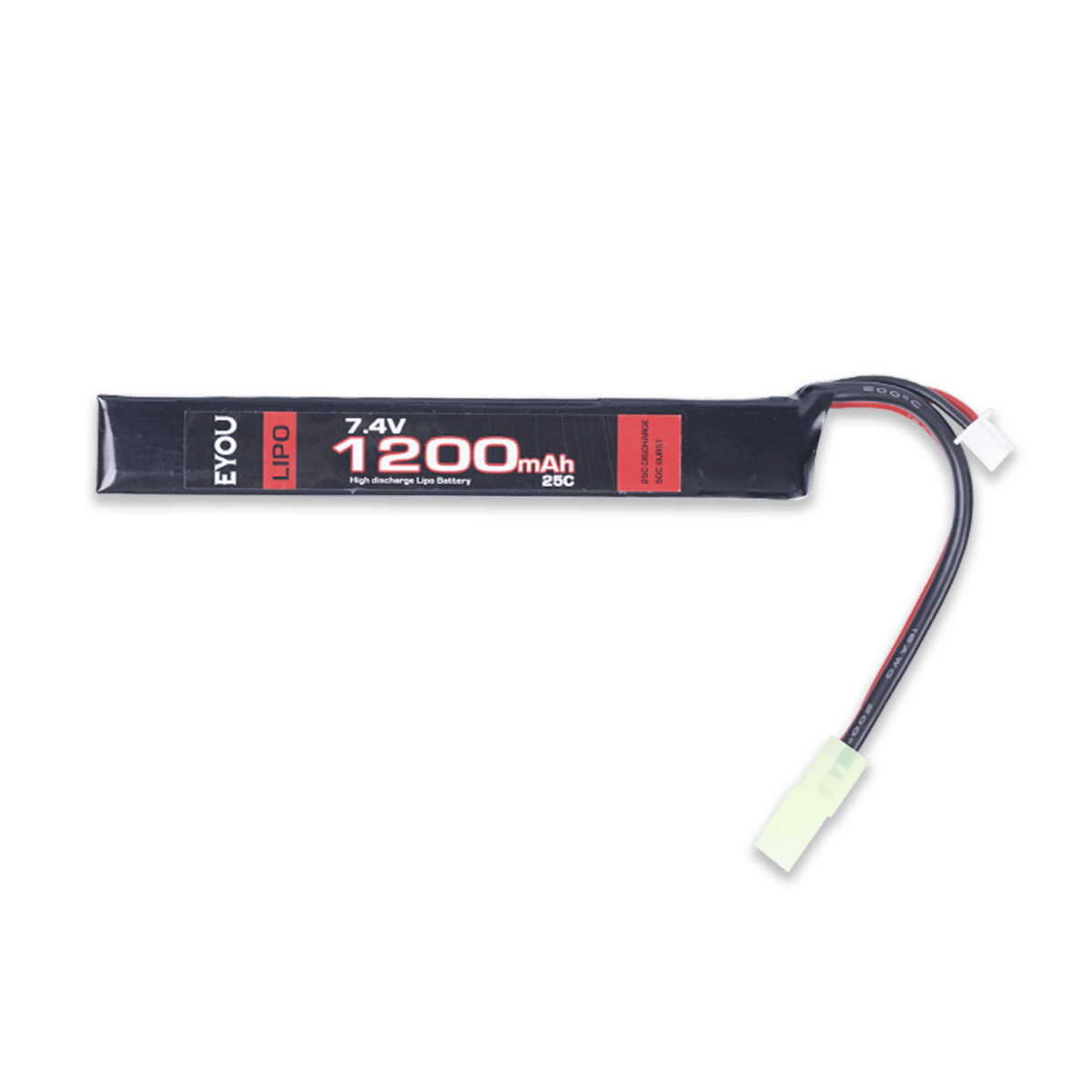 Eyou 1200 mAh 7,4 V 25 C Lipo-Akku