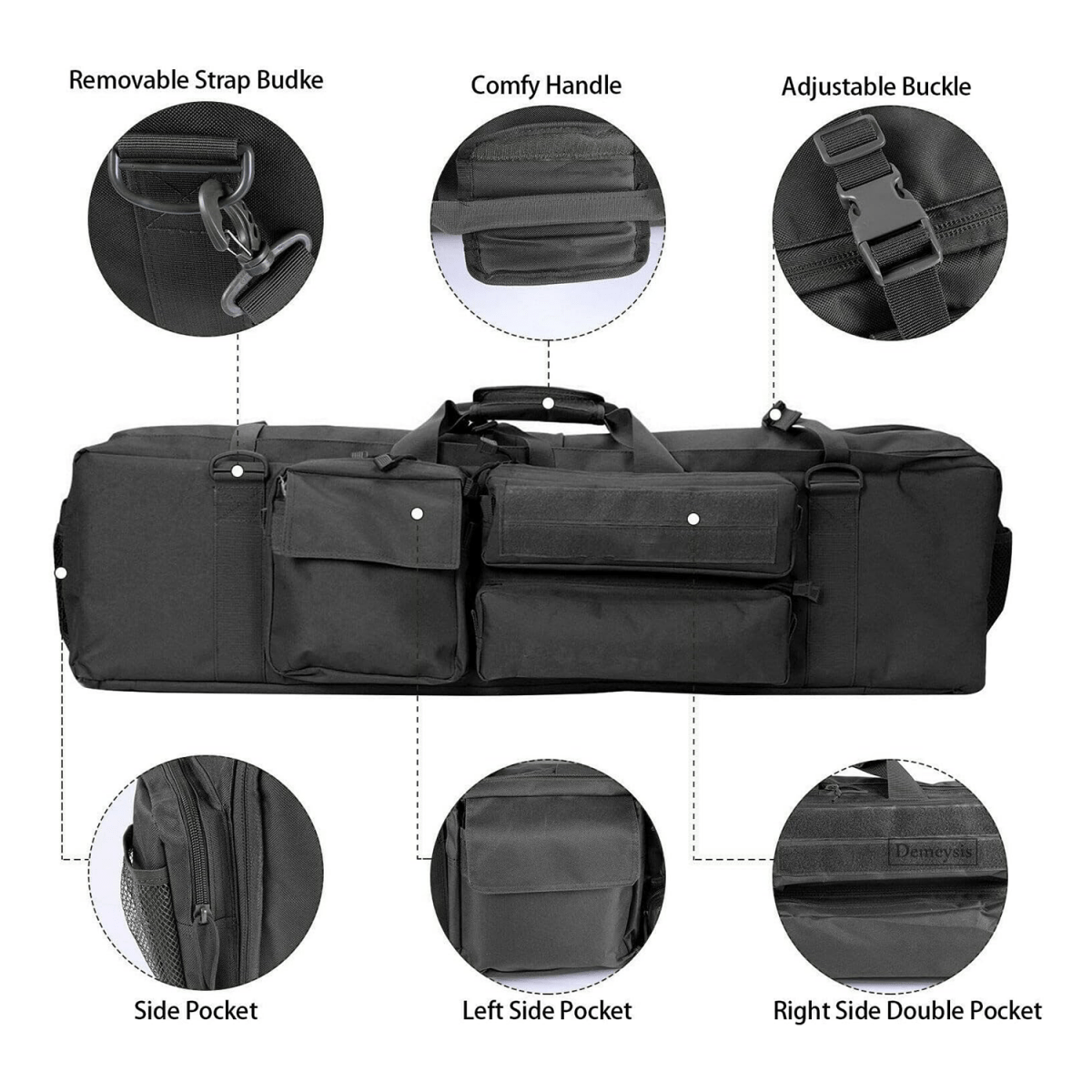 M249 Doppel-Blaster-Tasche – Schwarz