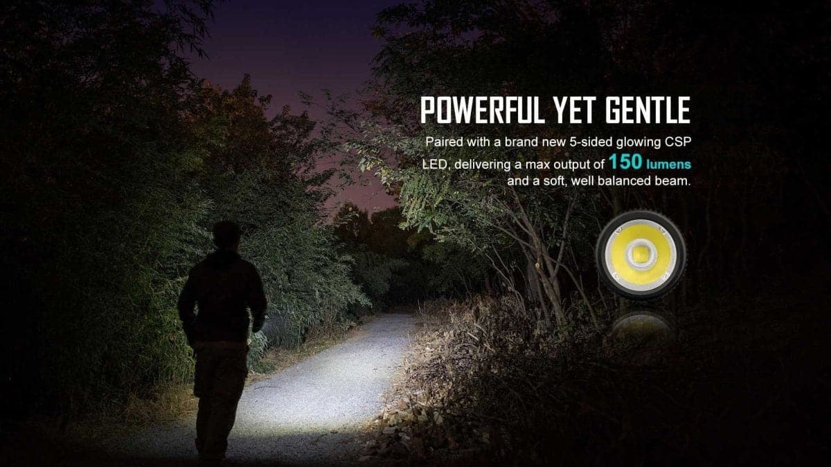 Olight i1r 2 EOS 150 Lumen USB wiederaufladbare Schlüsselanhänger-Taschenlampe