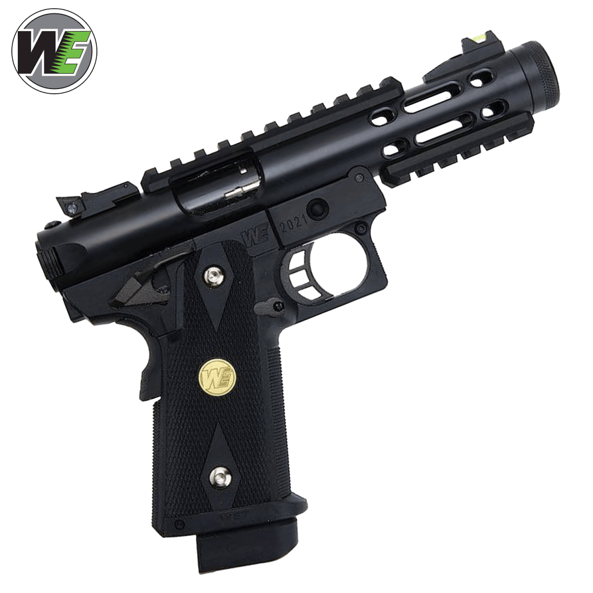 WE Galaxy Hi-Capa 5.1 Typ A GBB-Pistole – schwarzer Slide-K-Rahmen