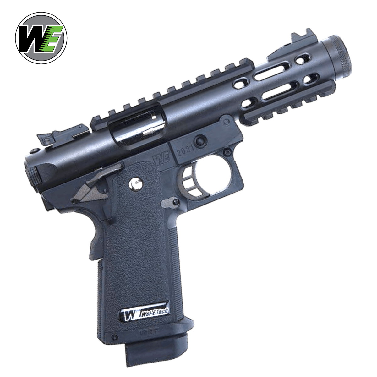 WE Galaxy Hi-Capa 5.1 Typ A GBB-Pistole – schwarzer Slide-R-Rahmen