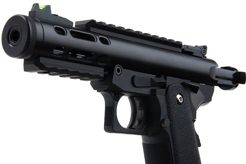 WE Galaxy Hi-Capa 5.1 Typ A GBB-Pistole – schwarzer Slide-R-Rahmen