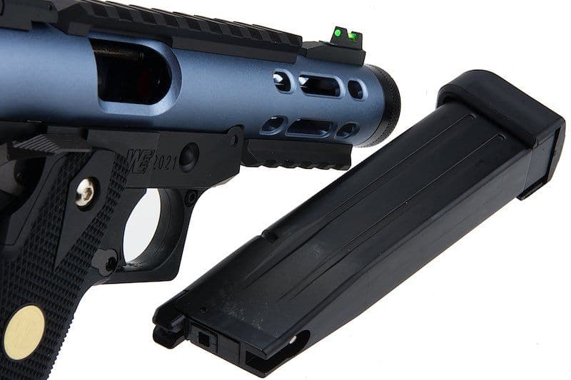 WE Galaxy Hi-Capa 5.1 Typ A GBB-Pistole – blauer Slide-K-Rahmen