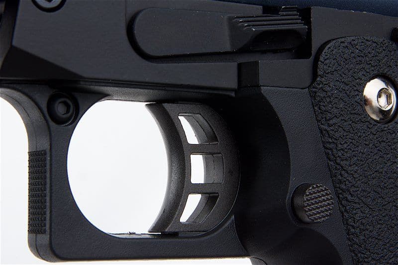 WE Galaxy Hi-Capa 5.1 Typ A GBB-Pistole – blauer Slide-R-Rahmen