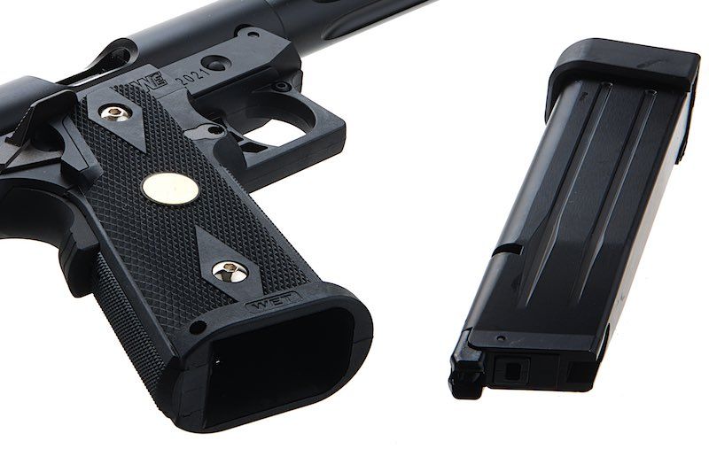 WE GBB Galaxy Hi-Capa Series Premium S Slide K GBB Pistole – Schwarz