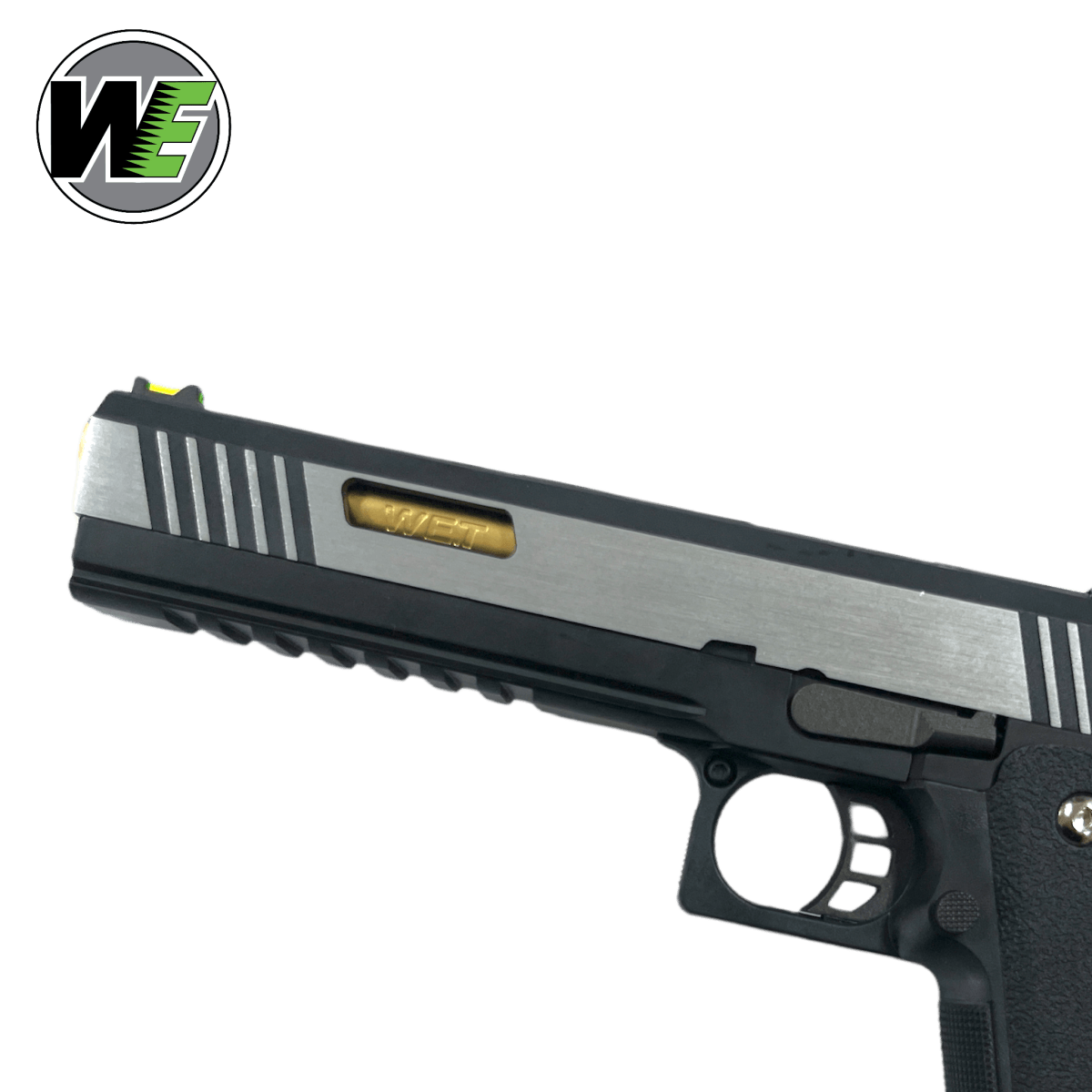 We Tech 6" Irex Hi-Capa Vollautomatische Gas-Blowback-Gel-Blaster-Pistole – Zweifarbig/Gold