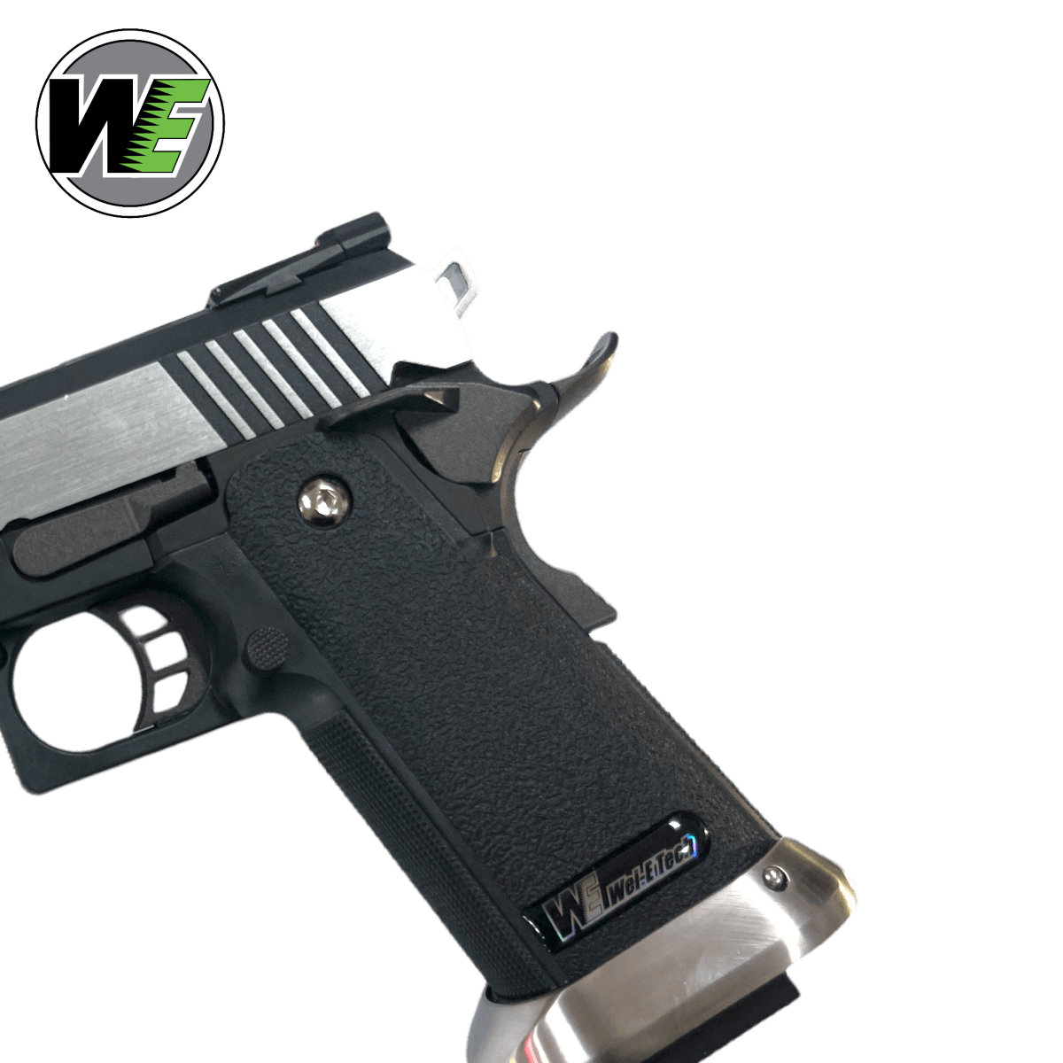We Tech 6" Irex Hi-Capa Vollautomatische Gas-Blowback-Gel-Blaster-Pistole – Zweifarbig/Gold