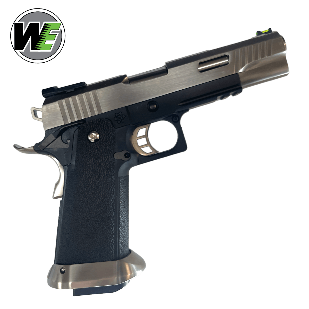 WE-Tech Hi-Capa 5.1 WET T-Rex Gas Blowback Gel Blaster Pistole – Silber – ohne Markierungen