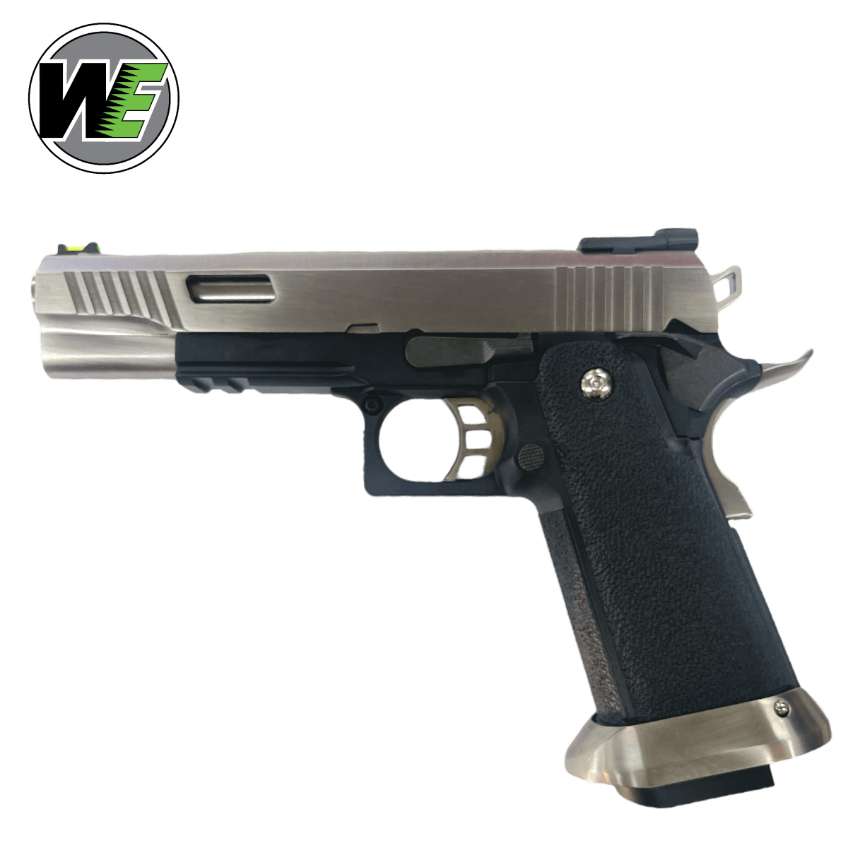 WE-Tech Hi-Capa 5.1 WET T-Rex Gas Blowback Gel Blaster Pistole – Silber – ohne Markierungen
