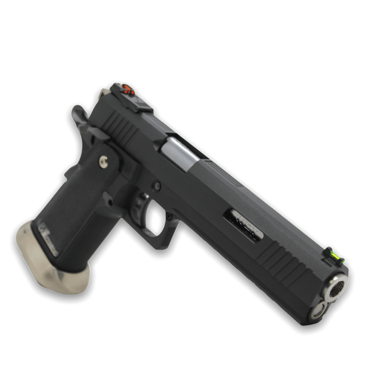 WE Tech Hi-Capa 6" Irex Gas Blowback Pistole - BK/SV