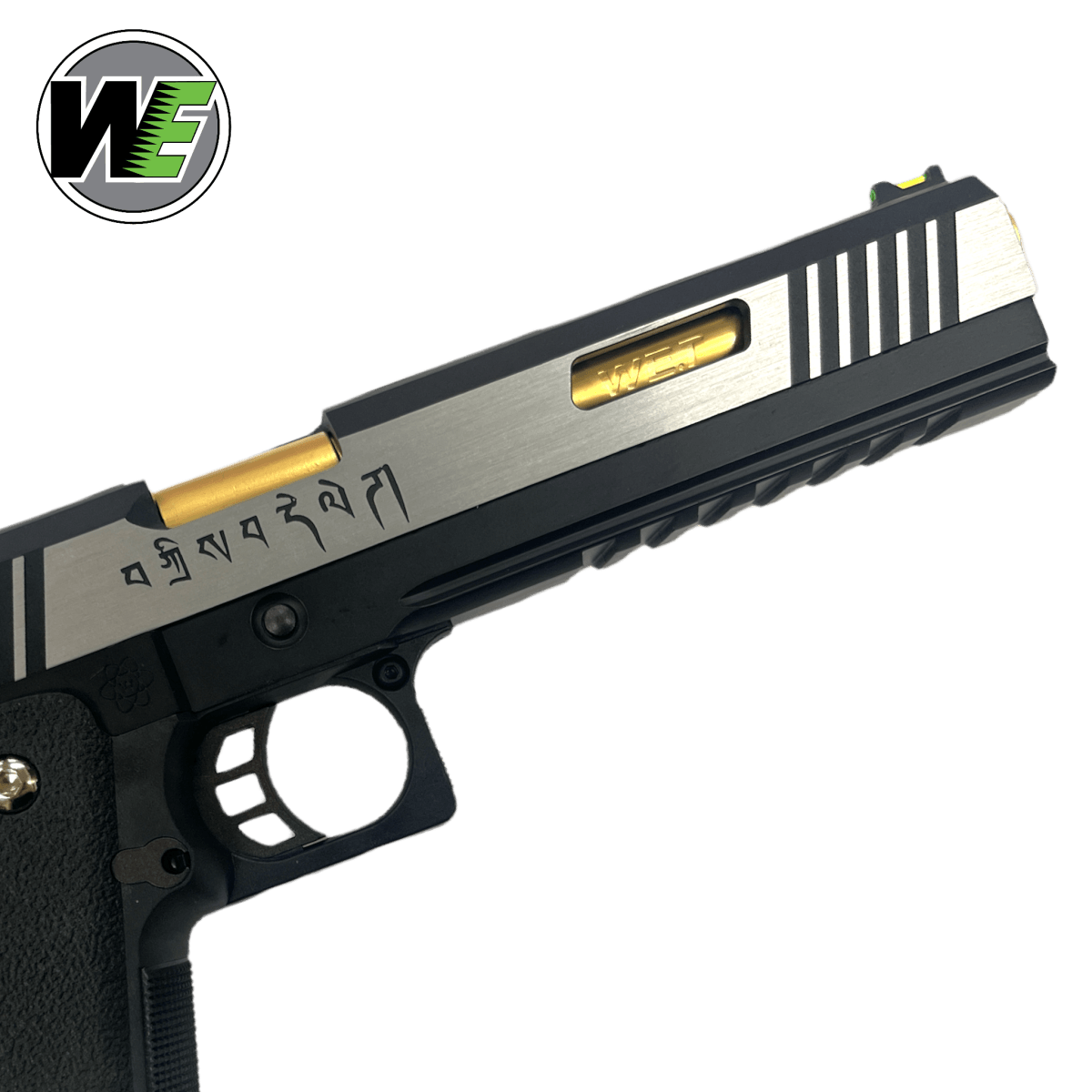 WE-Tech Hi-Capa 6" T-Rex „Force" Competition Vollautomatische Gas-Blowback-Gel-Blaster-Pistole – Schwarz/Gold