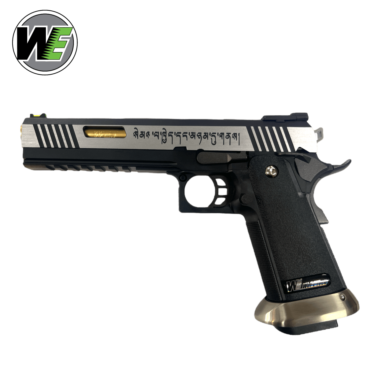 WE-Tech Hi-Capa 6" T-Rex „Force" Competition Vollautomatische Gas-Blowback-Gel-Blaster-Pistole – Schwarz/Gold