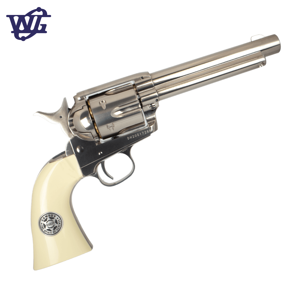 Wingun SAA Peacemaker CO2 Gel Blaster – Nickel Pearl