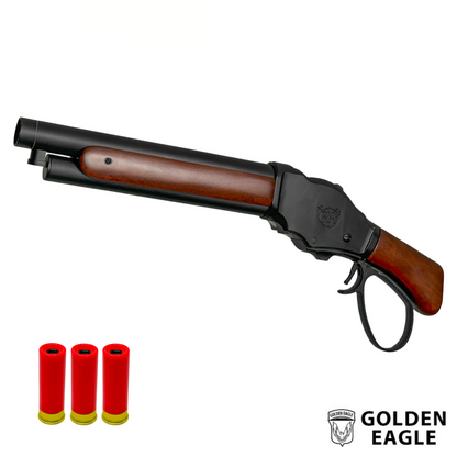 Golden Eagle Real Wood 8701W Unterhebel-Schrotflinte – Gel Blaster