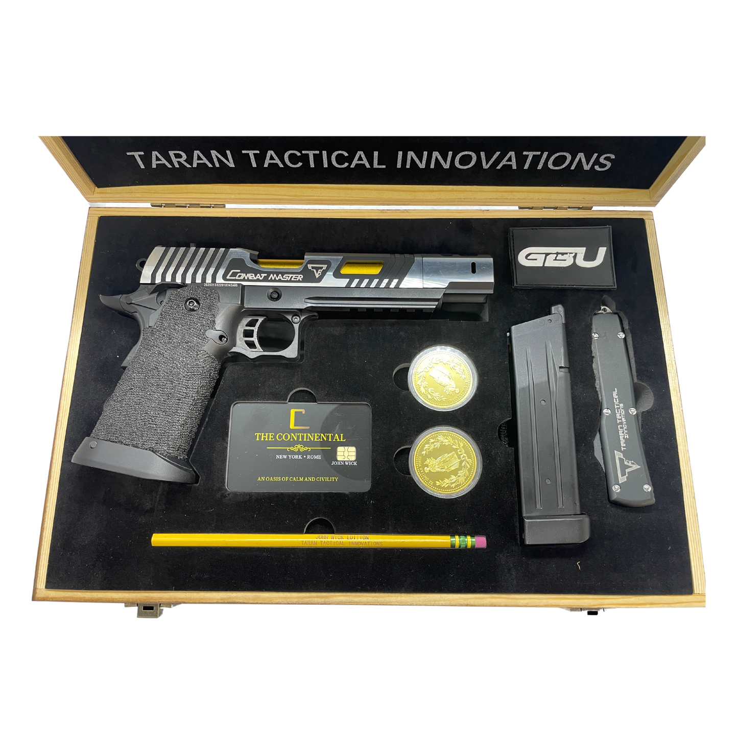 John Wick 4 „Luxury Edition 3354“ TTI Hi-Capa Super-Comp Comp Box Set – Gel Blaster