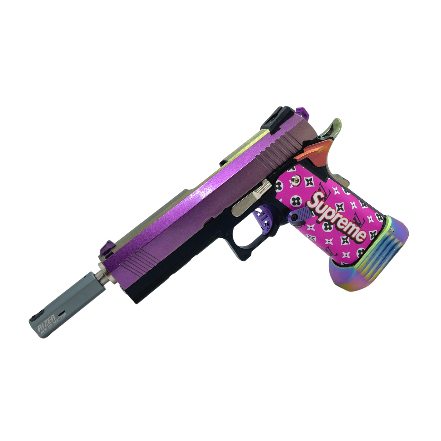 „Pink Supreme“ 1 von 1 Colourshift Custom GBG 4.3 Hi-Capa Pistole – Gel Blaster