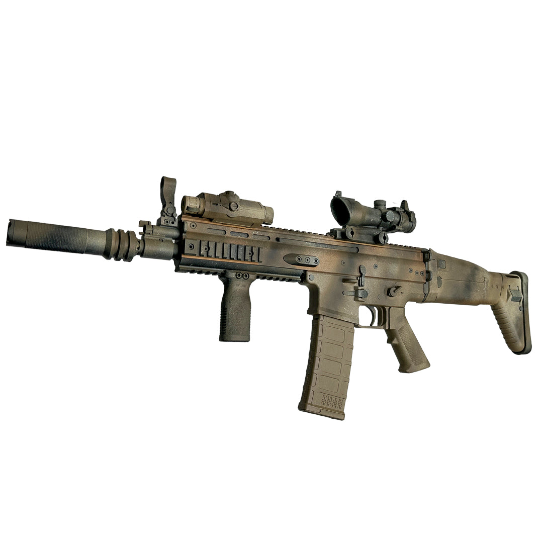 „Scar Camo“ Comp Stage 2 GBG Custom Rifle – Gel Blaster (Metall)