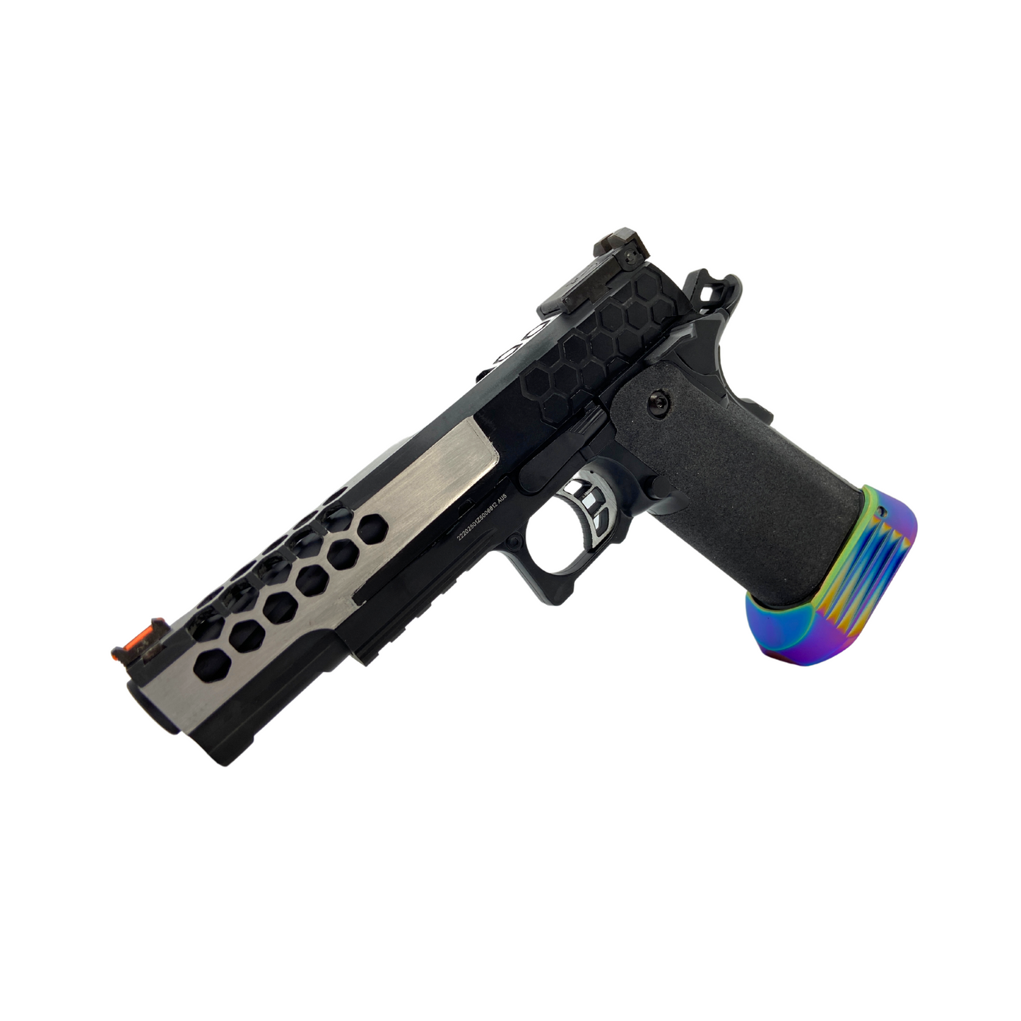 Kundenspezifische „Oil Slick V2“ Cowcow G/E G3399 Hi-Capa Hex Gaspistole – Gel Blaster