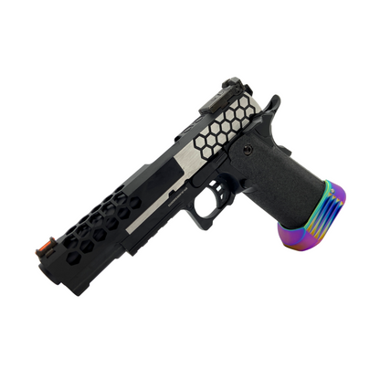 Kundenspezifische „Oil Slick“ Cowcow G/E G3399 Hi-Capa Hex Gaspistole – Gel Blaster