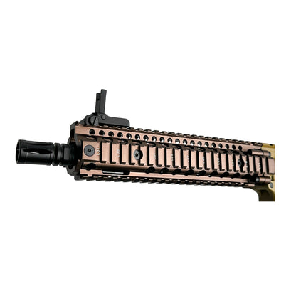 GBBR TAN Golden Eagle MK18 MOD1 Daniel Defense Marksman MC6593M-T Gas Blow Back Rifle – Gel Blaster