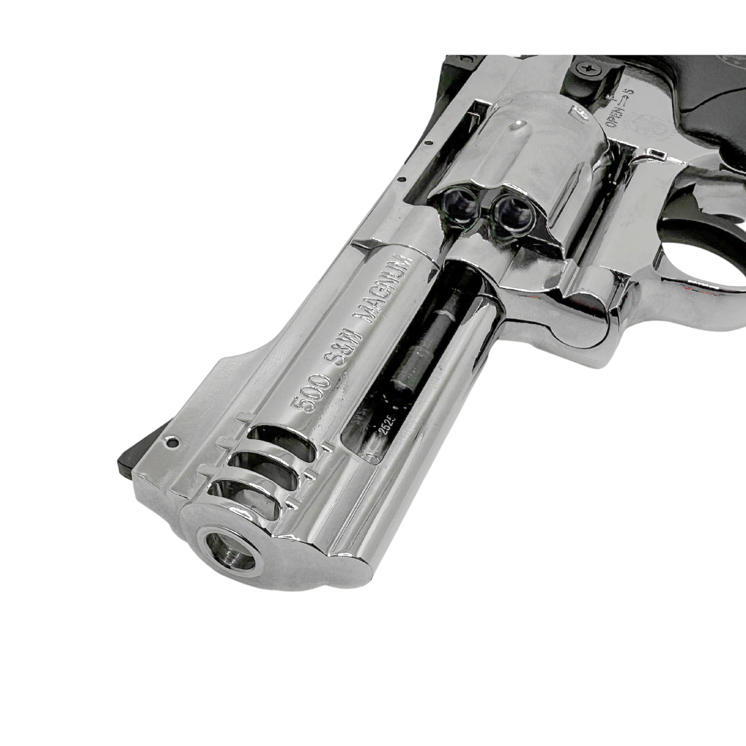 Vollmetall-CO2-Revolver S&W 357 aus Chrom