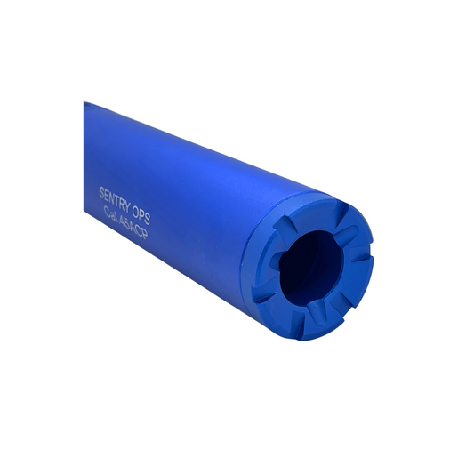Blauer Sentry Ops Defiance Metallschalldämpfer mit 14-mm-Gewinde