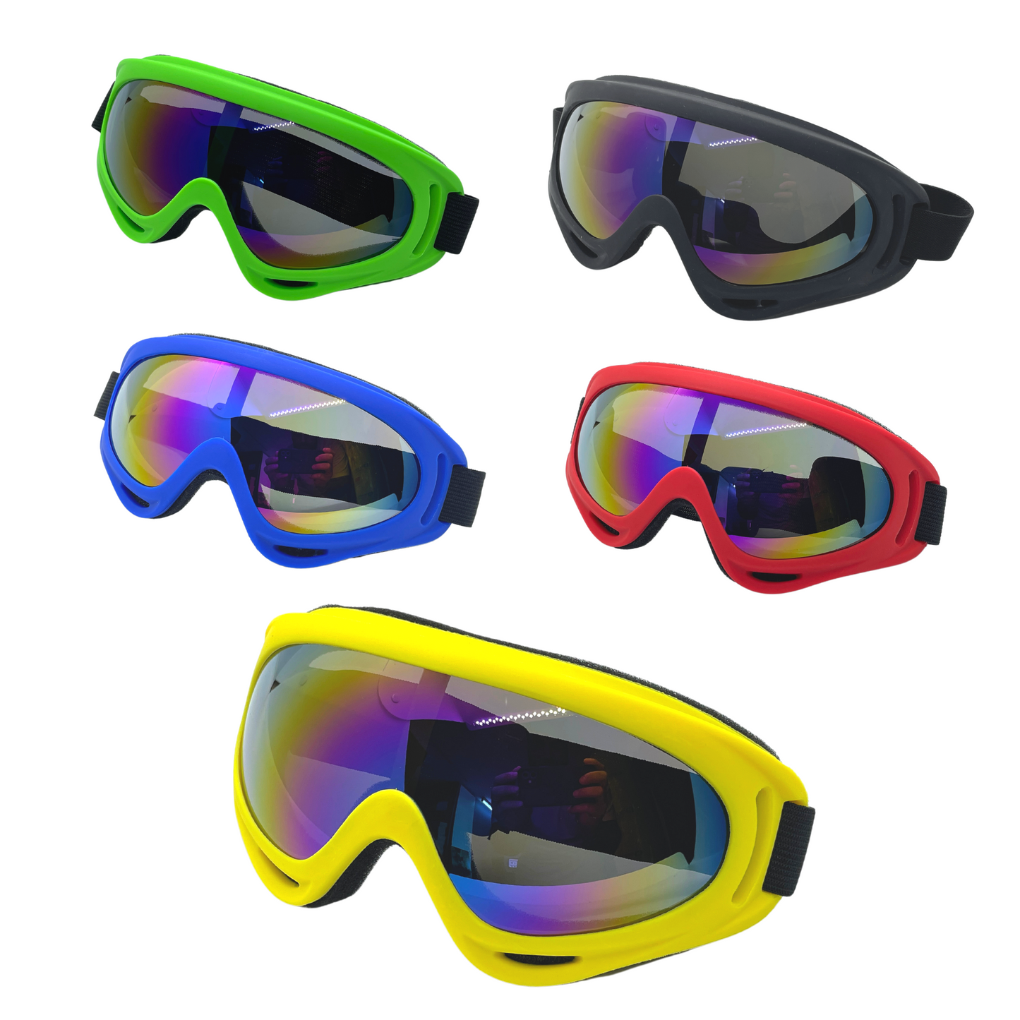 Farbige Hartschutzbrille