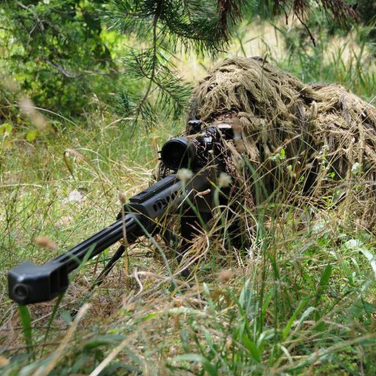 Taktischer 5-teiliger Camo-Ghillie-Anzug (Universal-Passform M/L)