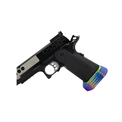 Kundenspezifische „Oil Slick V2“ Cowcow G/E G3399 Hi-Capa Hex Gaspistole – Gel Blaster